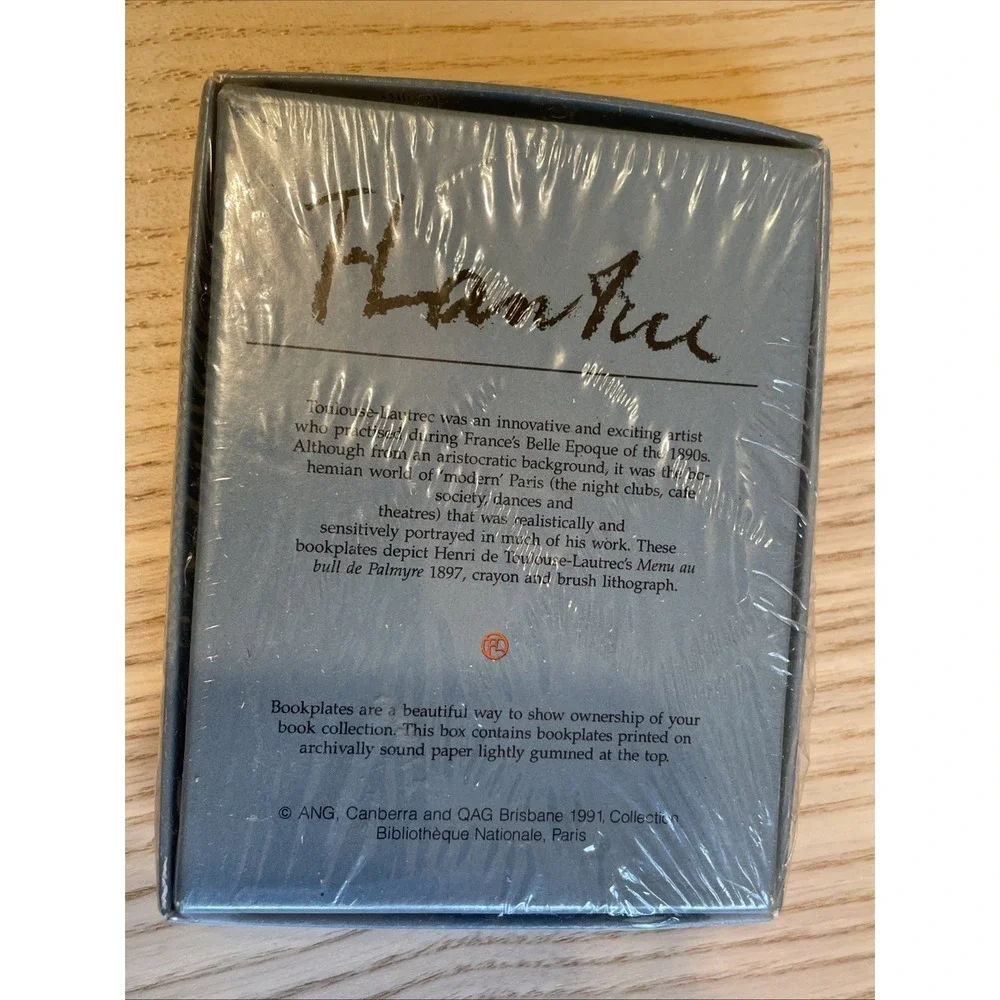 Toulouse Lautrec Book Plates Sealed Box National Gallery Of Victoria Queensland